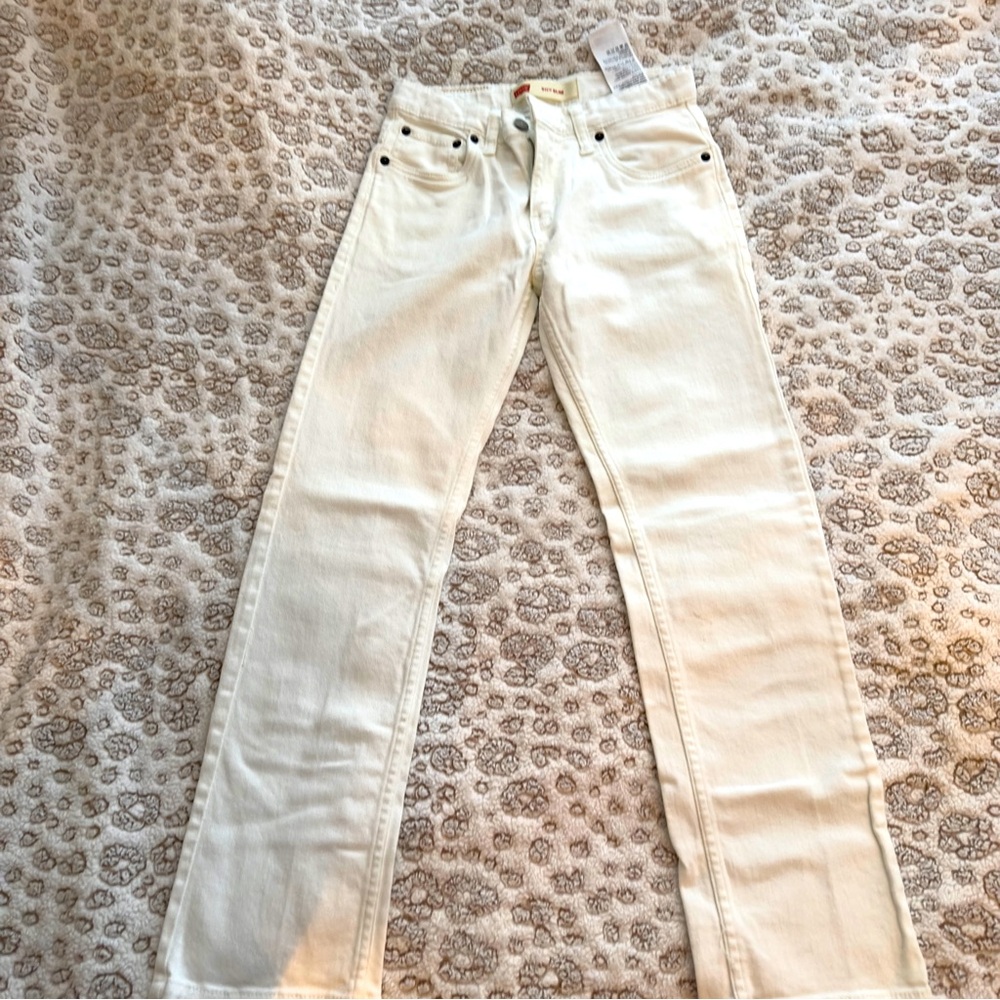 Brand new Levis 14 Reg Boys white jeans